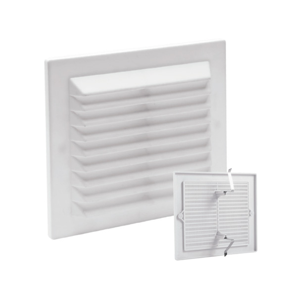 REJILLA VENTILACION BAÑO EMPOTRAR ABS BL